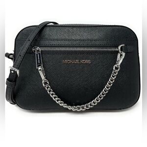 Michael Kors Jet Set Large Saffiano Leather Crossbody Bag